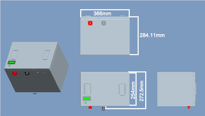 dimensions of blueleph LiFePo4 lithium battery 01